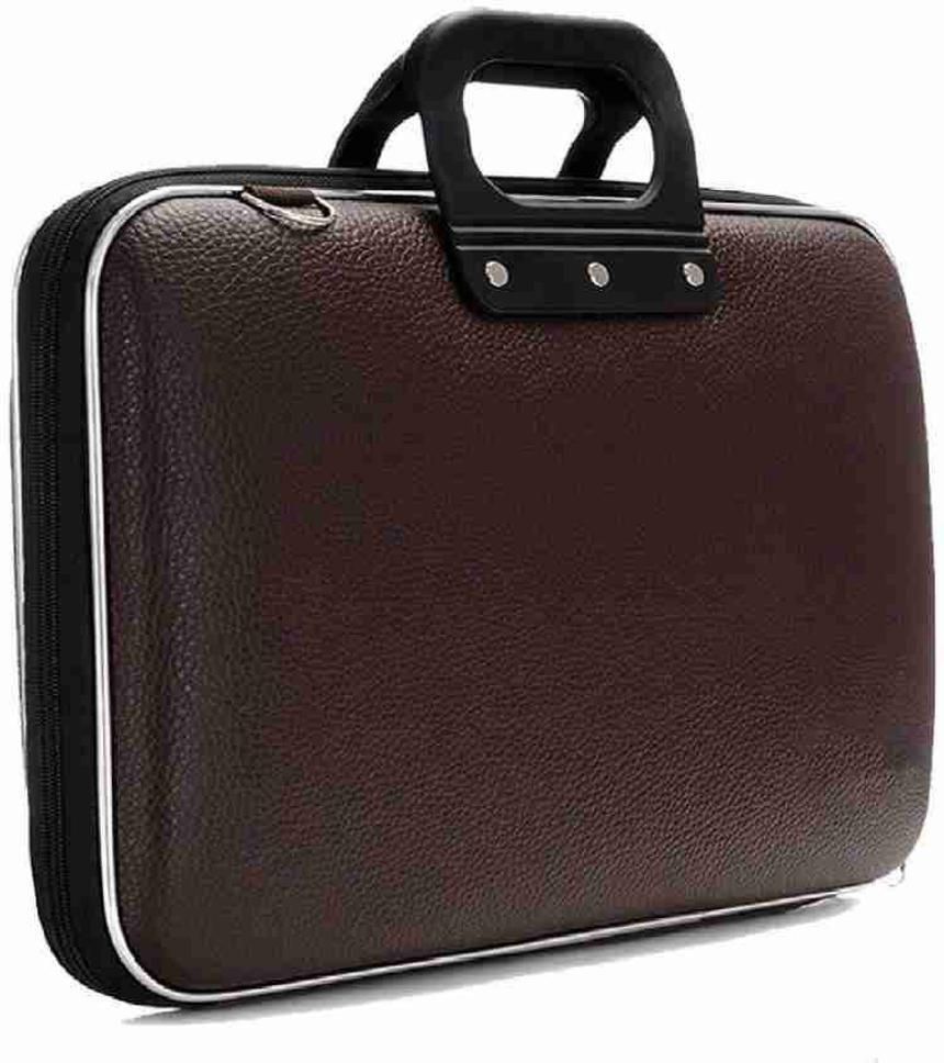 Men brown messenger bag laptop bag Waterproof Laptop Sleeve/Cover-image-45