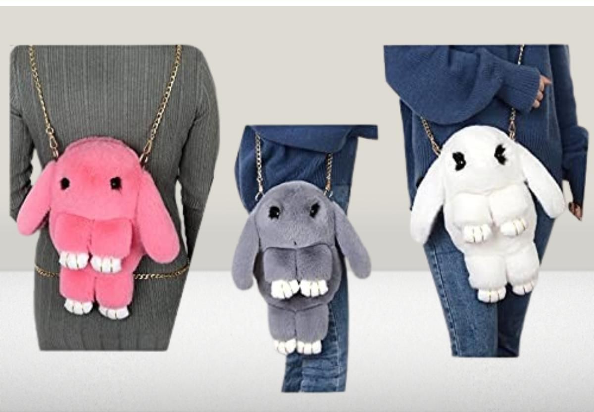 CUTE BUNNY SLING BAG 210 Lunch Bag-image-4