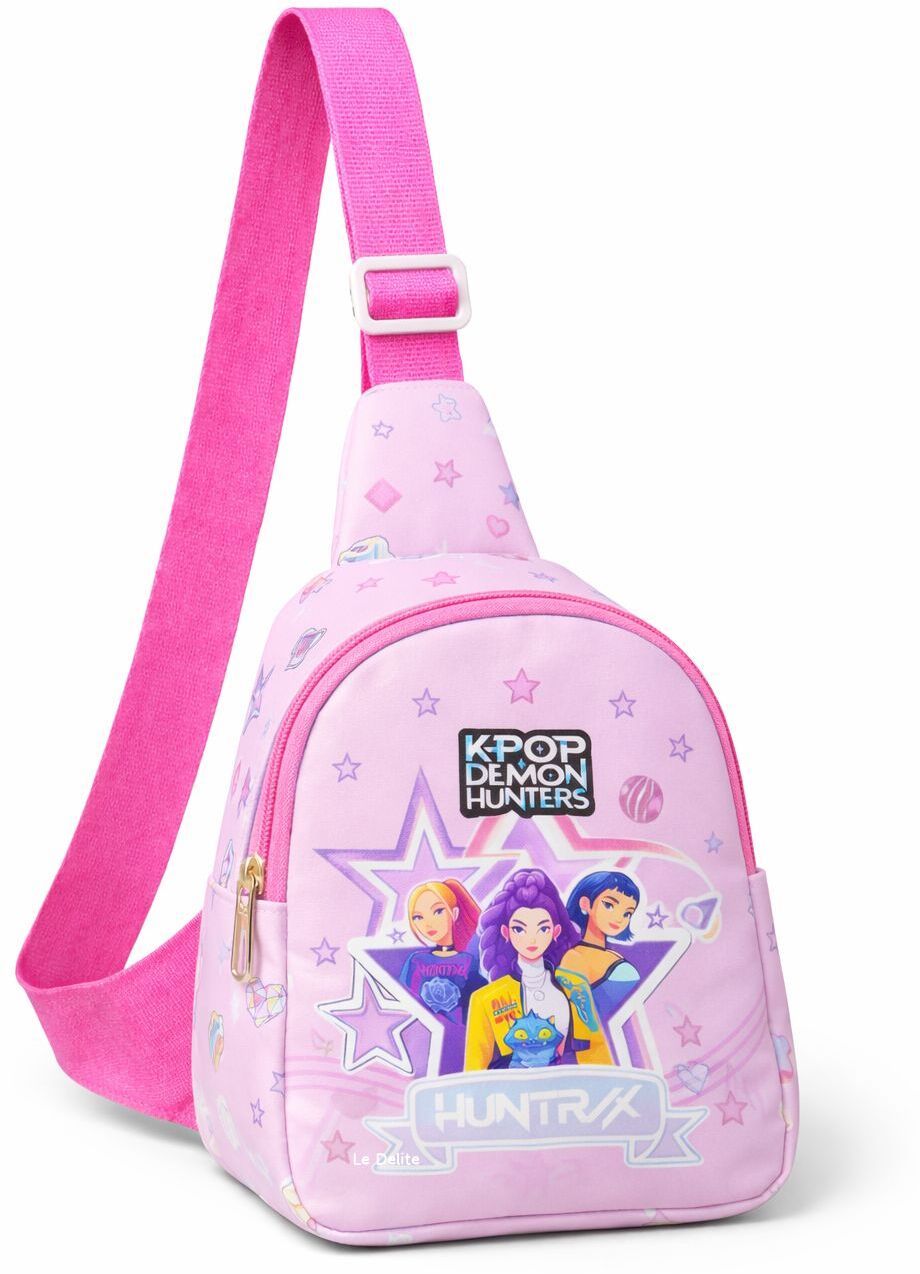 glitreeprops K-Pop Demon Hunters Huntrix Stylish Pink Sling Bag Waterproof Sling Bag-picture-25