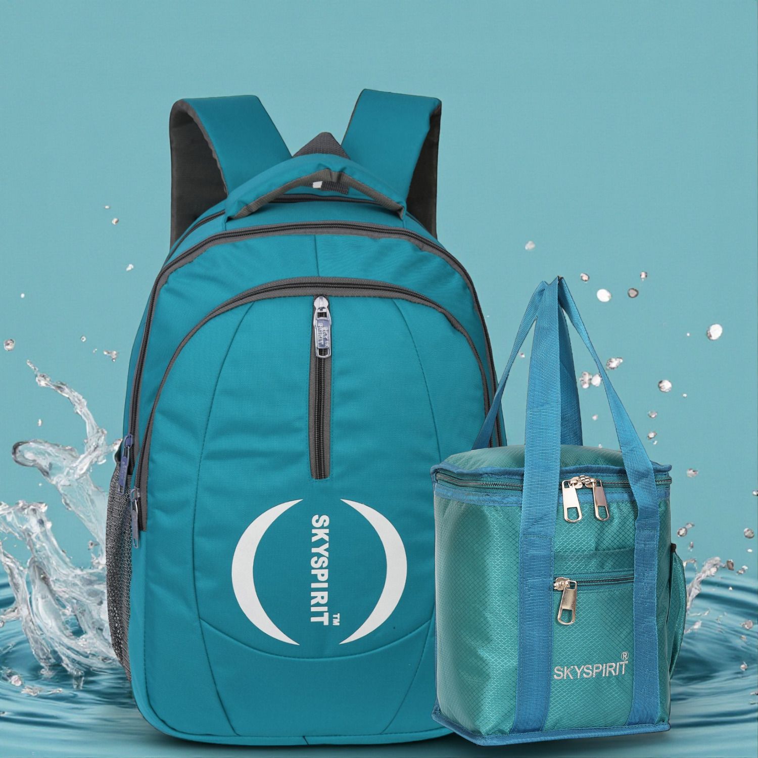 sky spirit Waterproof Student School Backpack Combo for 3rd to 5th Class Waterproof School Bag-picture-22