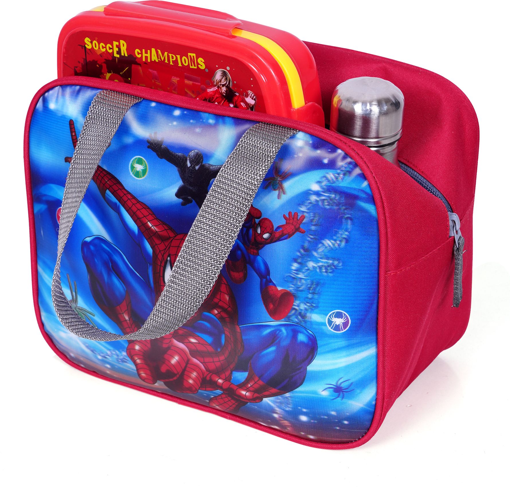 Green line Superman Lunch Tiffin Bag For School Office Picnic Lunch Bag