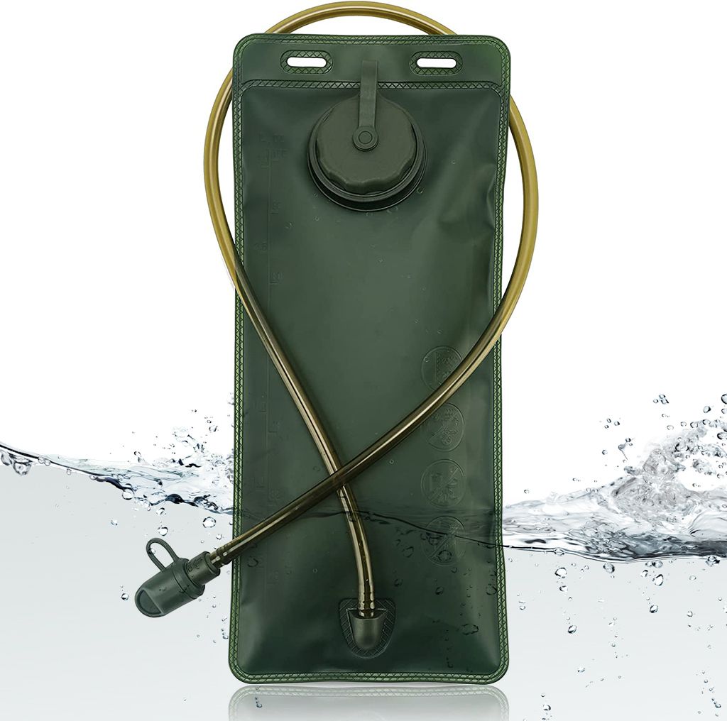 3L Foldable Hydration Bladder with Straw, Water Bladder BPA Free Leakproof Hydration Pack