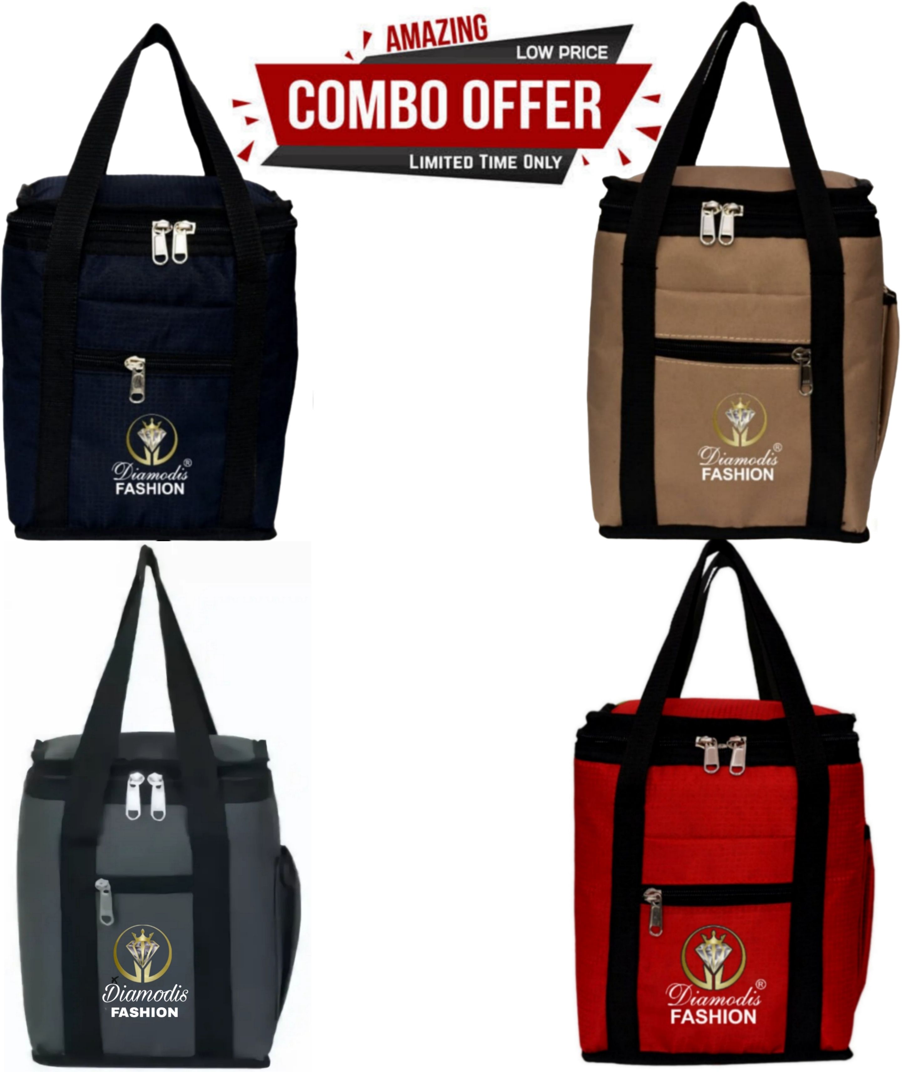 New Trendy Hiquality All Age Combo lunch bag tiffin bag 4 Keep Food Hot and Warm Waterproof Lunch Bag