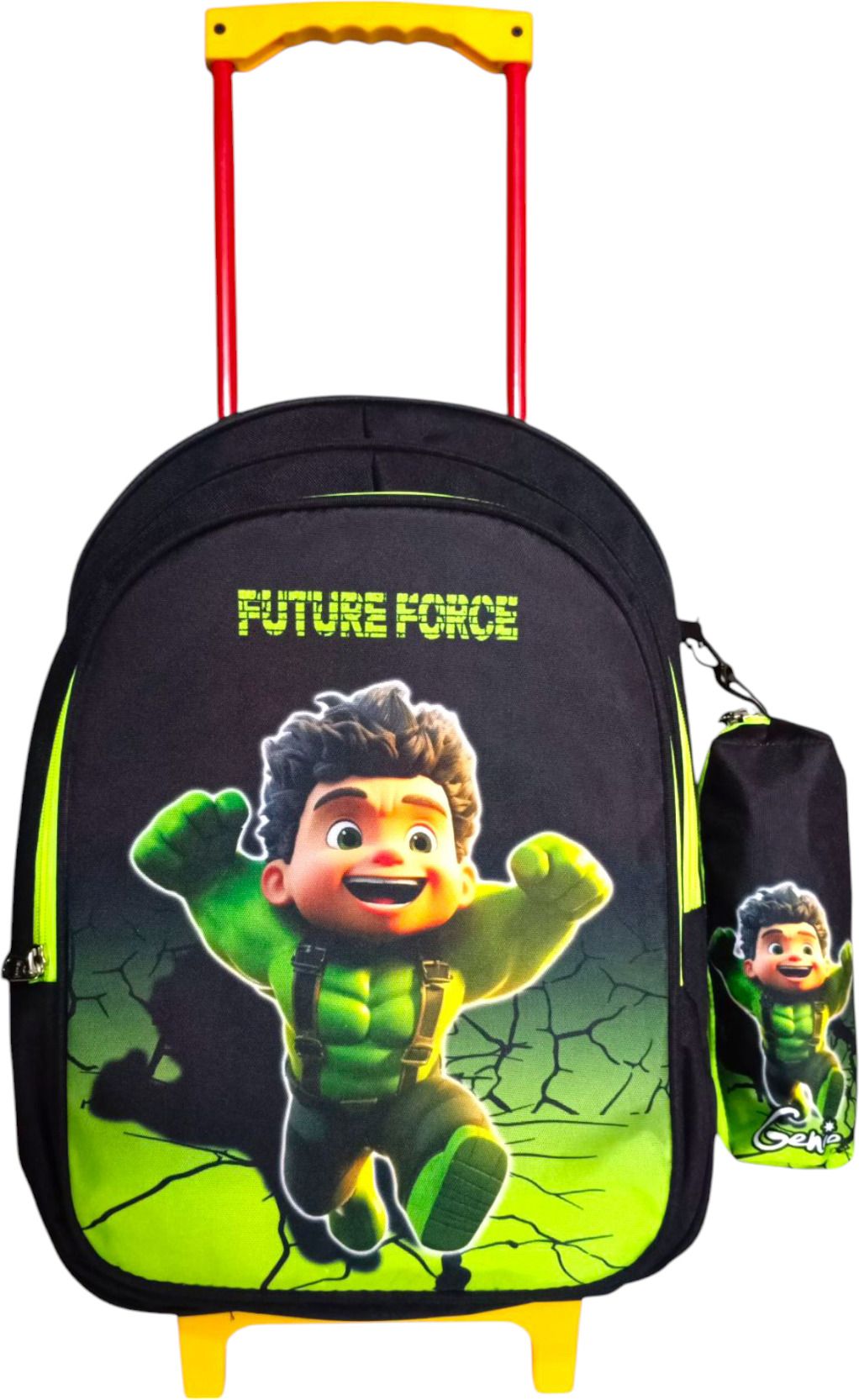 genio FUTURE FORCE School Kids Trolley Bag Waterproof Trolley ( 40 L ) 18 INCH Waterproof Trolley-picture-24