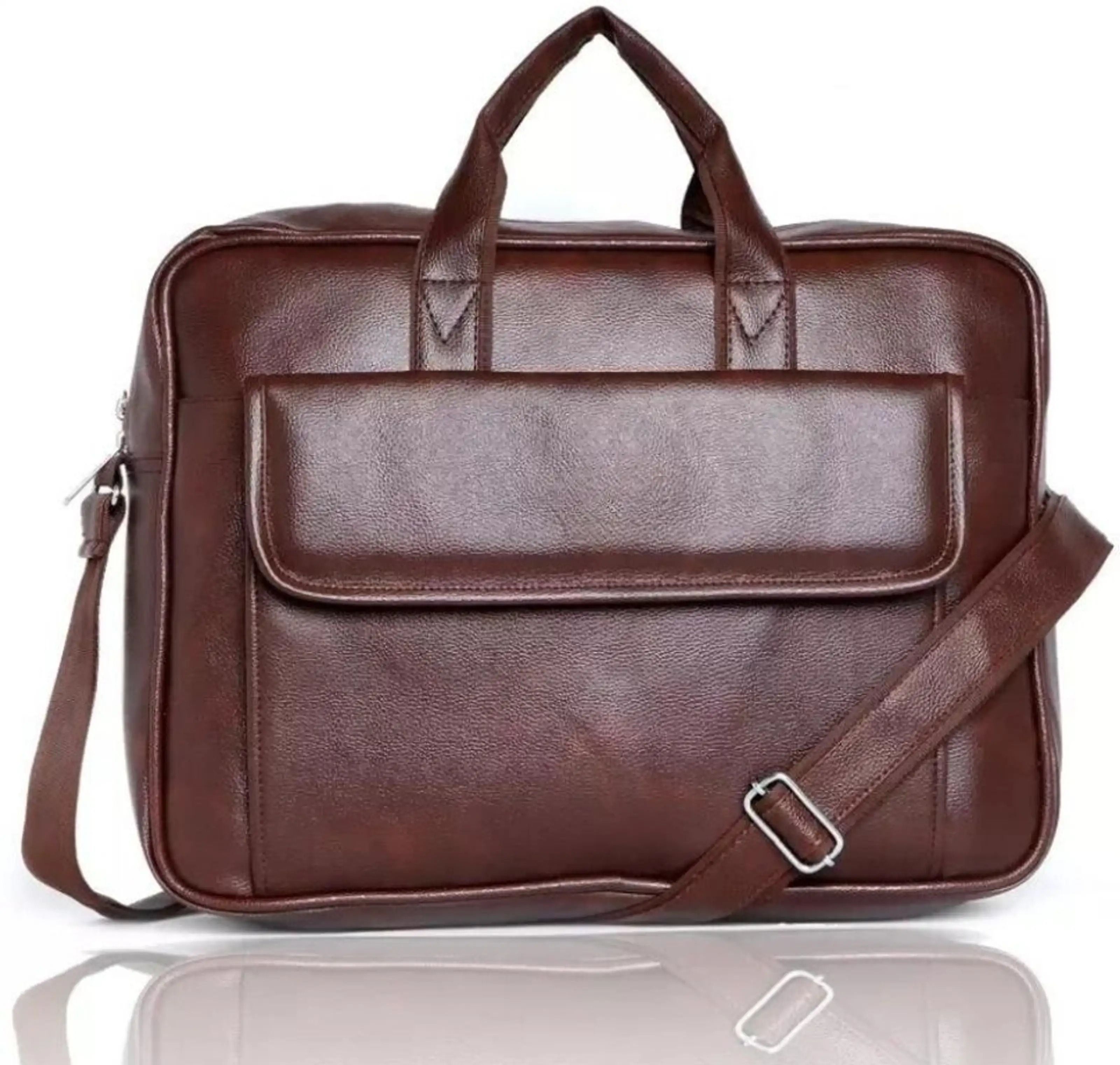 Executive Pro PU Leather Laptop Bag 15.6 Inch Waterproof Office Waterproof Messenger Bag-image-30
