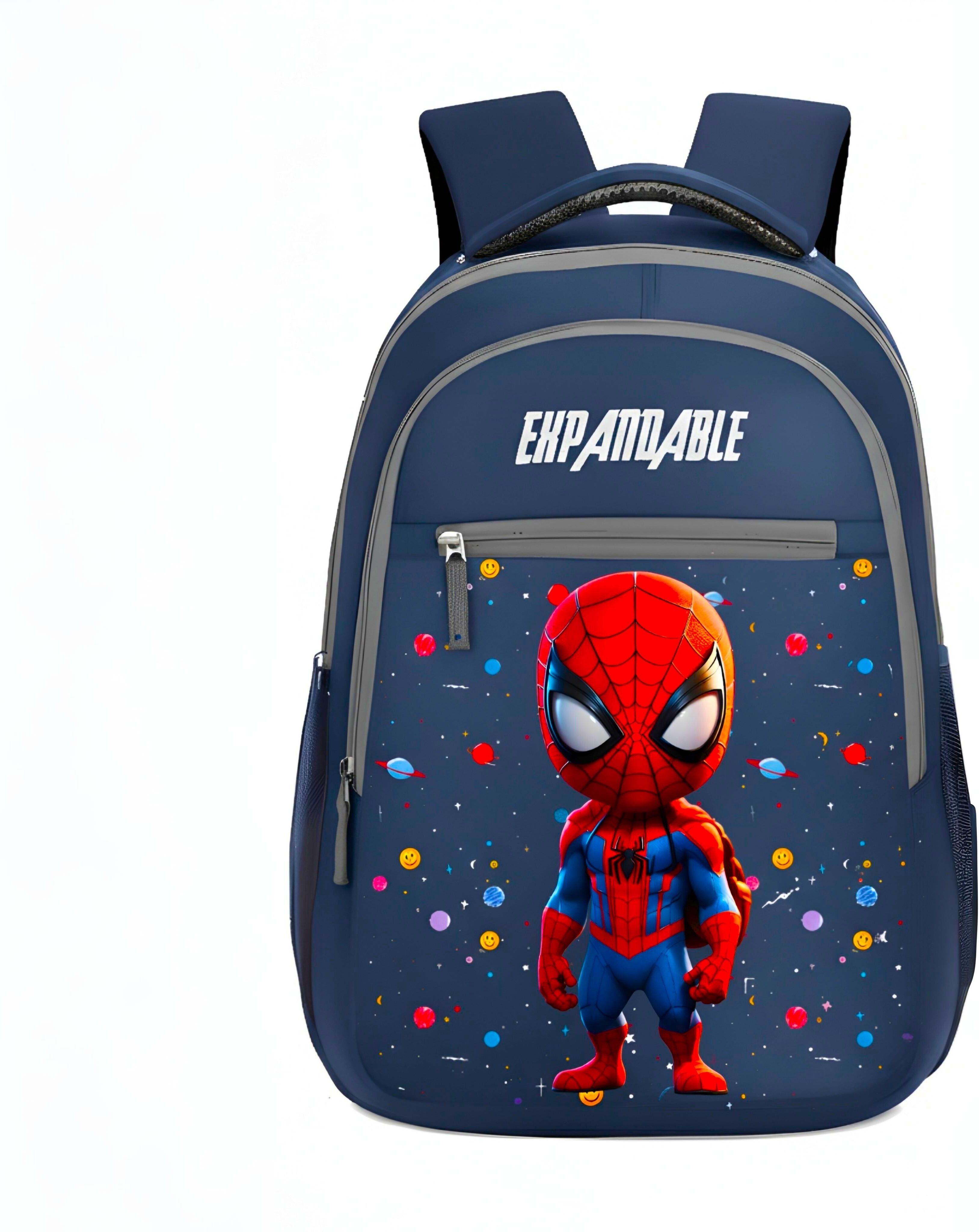 expandable Little Spider Man Printed school bag for Boys & Girls | waterproof school bag Waterproof Backpack-picture-15