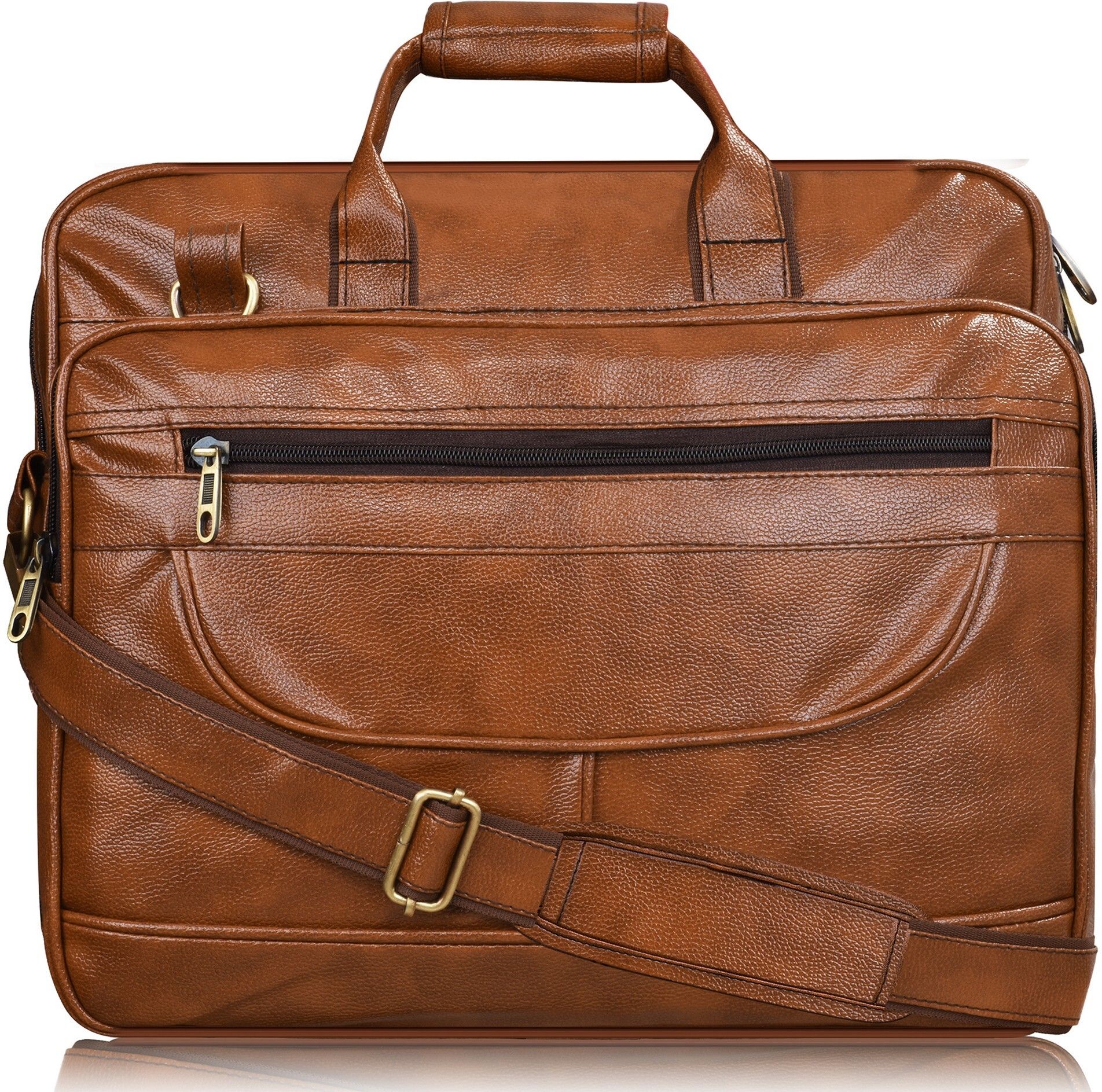 Men Orange Messenger Bag-image-4