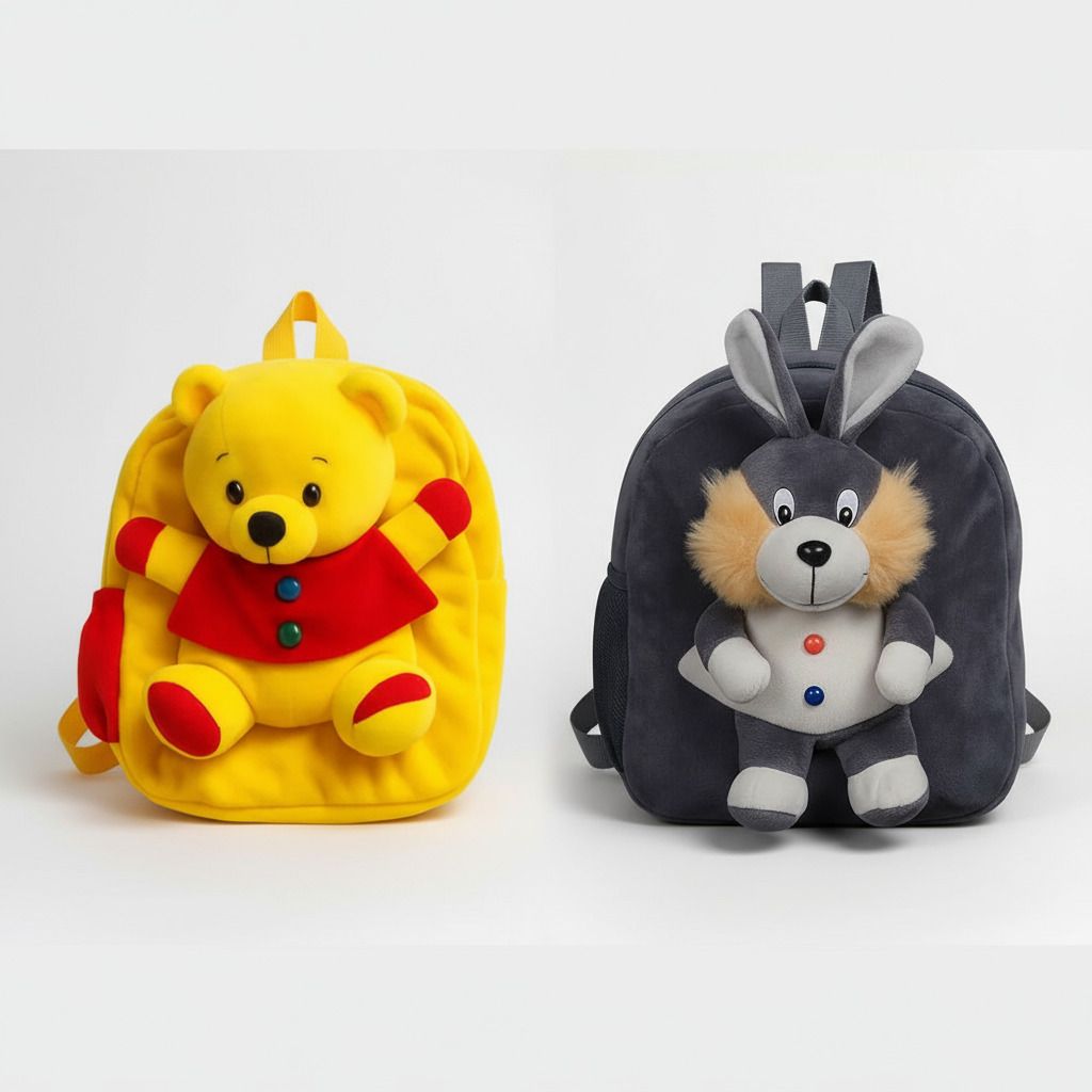 Combo Soft Cartoon School Bag,for Baby/Boys/Girls for Nursery, Preschool Waterproof School Bag-image-31