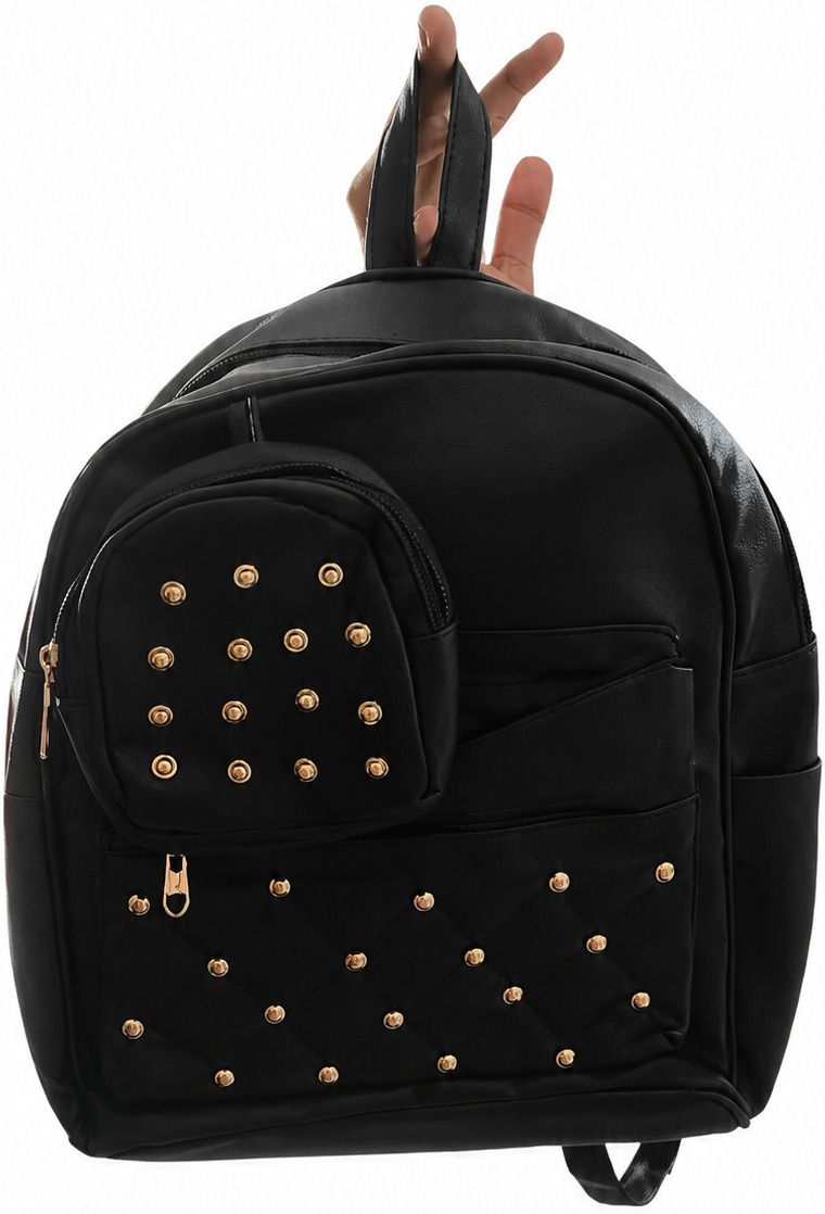 Gold Stud Statement Backpack wooman Backpack-image-1