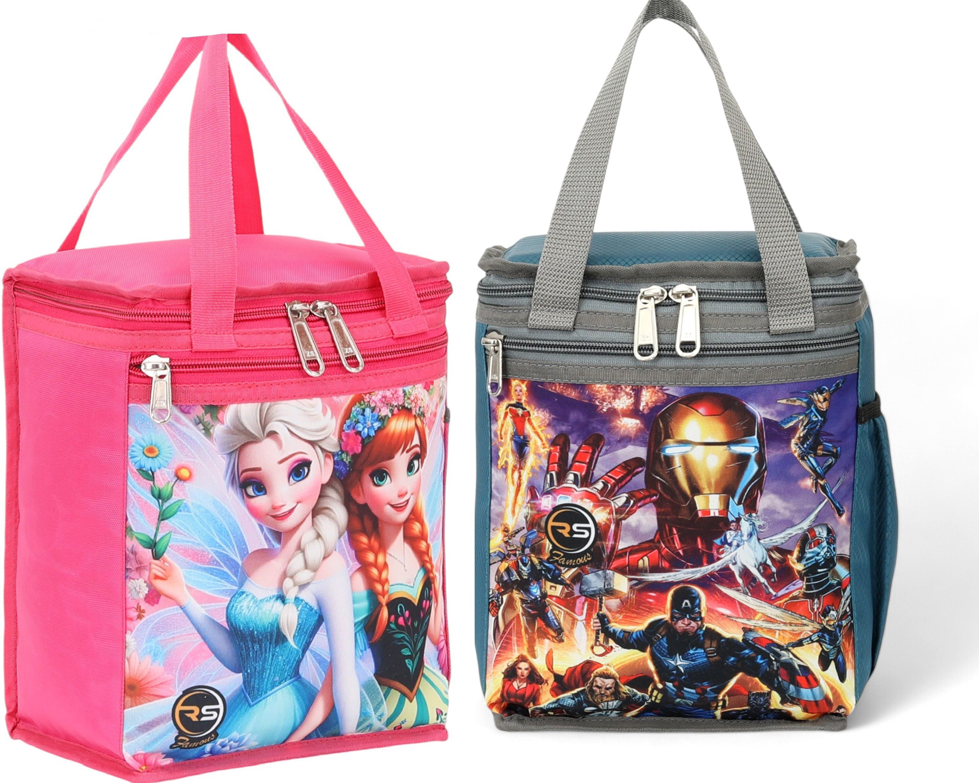 lunch bag combo for Boys & Girls Tiffin bags For school Lunch Bag (pack of 2) Waterproof Lunch Bag-image-38