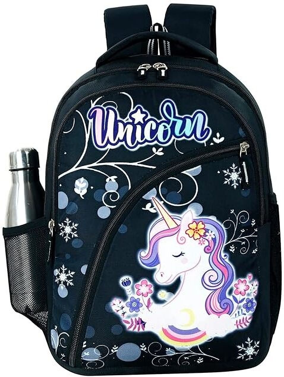 Unicorn Digital Printed Black School Bag School Bag-image-47