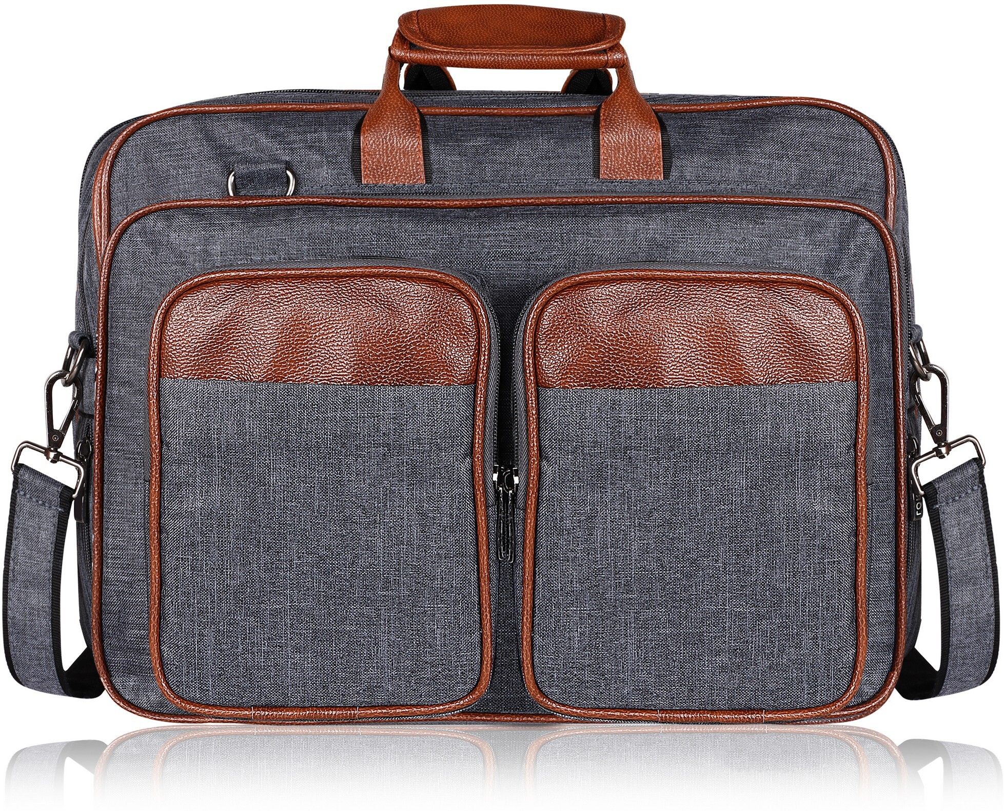 Men Grey Messenger Bag-image-12