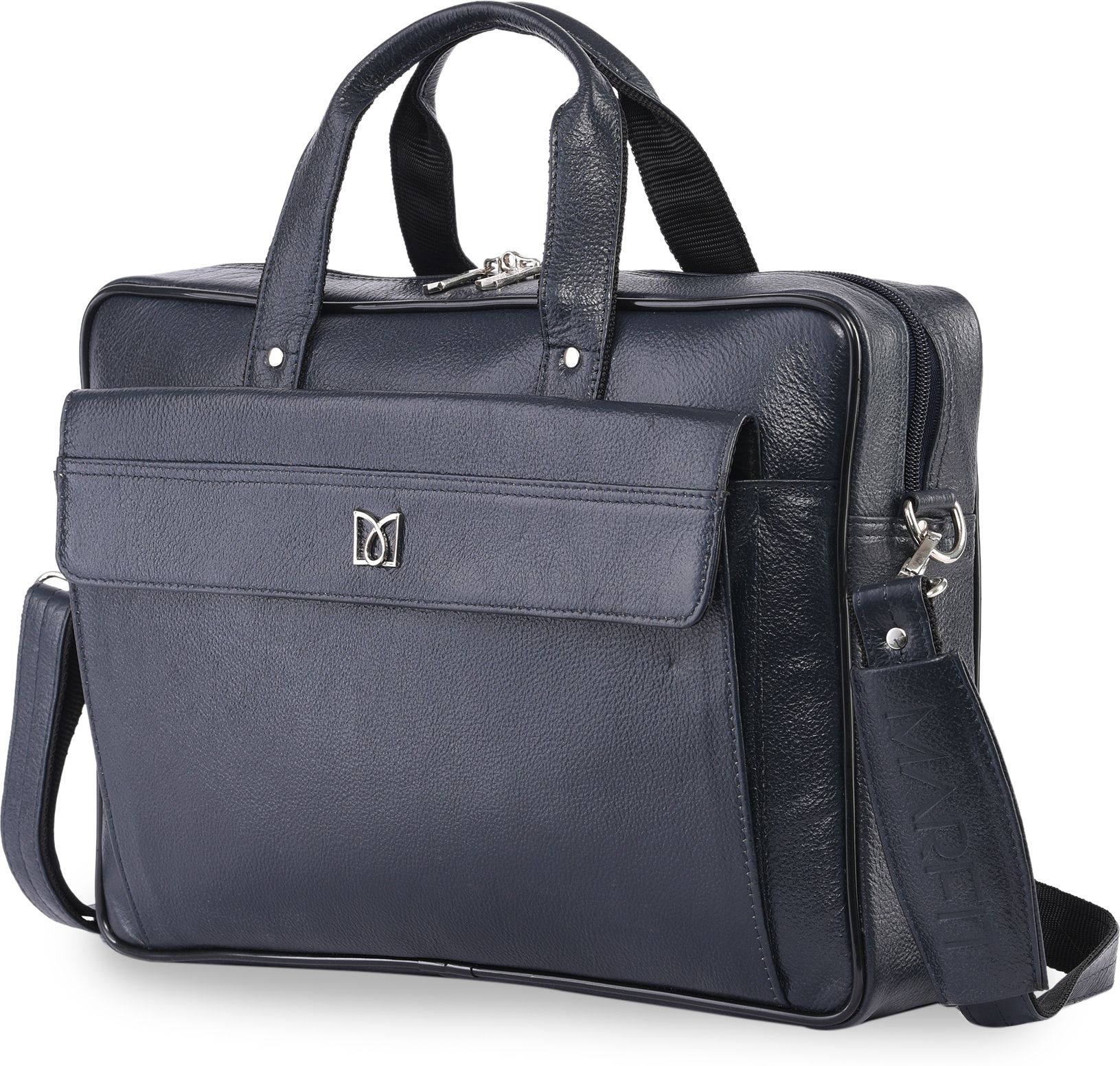 Men Blue Messenger Bag-image-23