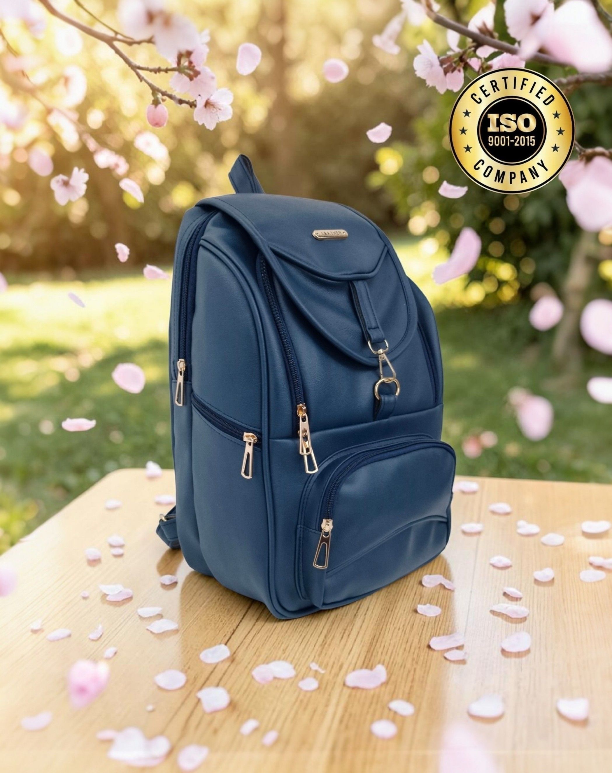 bibo Girls Stylish Leather Backpack | Ladies Fashion Bag for Office, College (बैग) Waterproof Backpack-picture-11