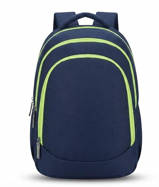 DRUMSTONE Navy Blue Laptop Backpack | Water Resistant School College Travel Office Bag Laptop Bag-image-2