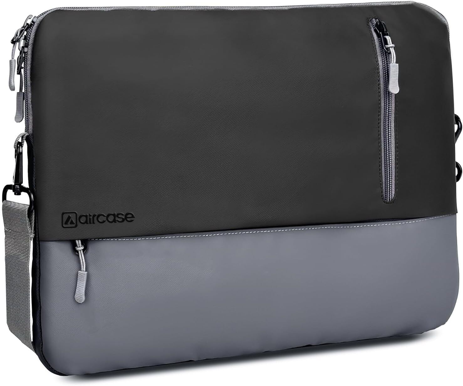 AirCase 13.3 Inch Laptop Sleeve | Slim PU Leather Case with Front Pocket & Luggage Belt Laptop Bag-image-26