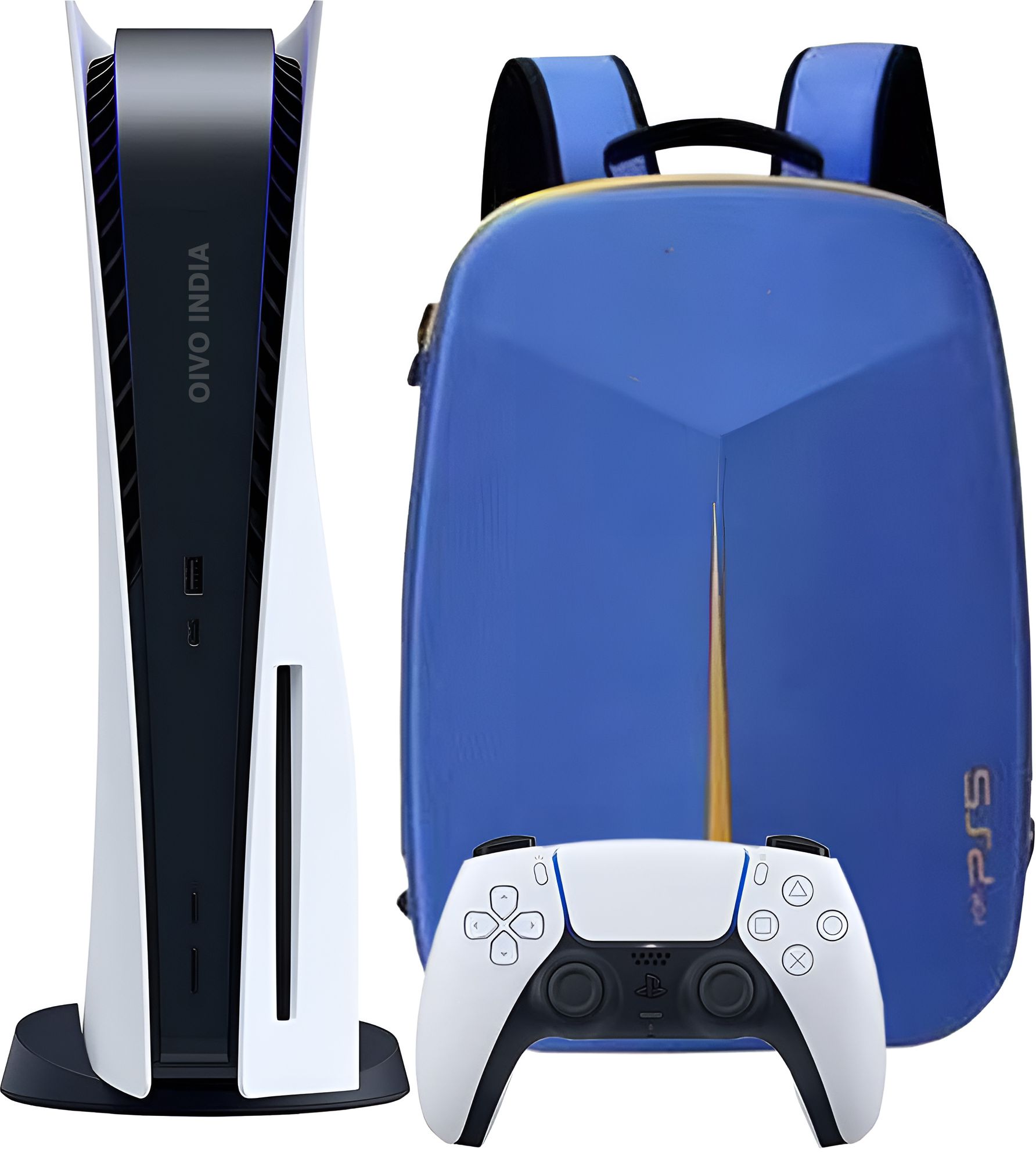 OIVO INDIA Blue Hard Shell PS5 Bag Water-Resistant Backpack for Playstation 5 Laptop Bag-picture-22