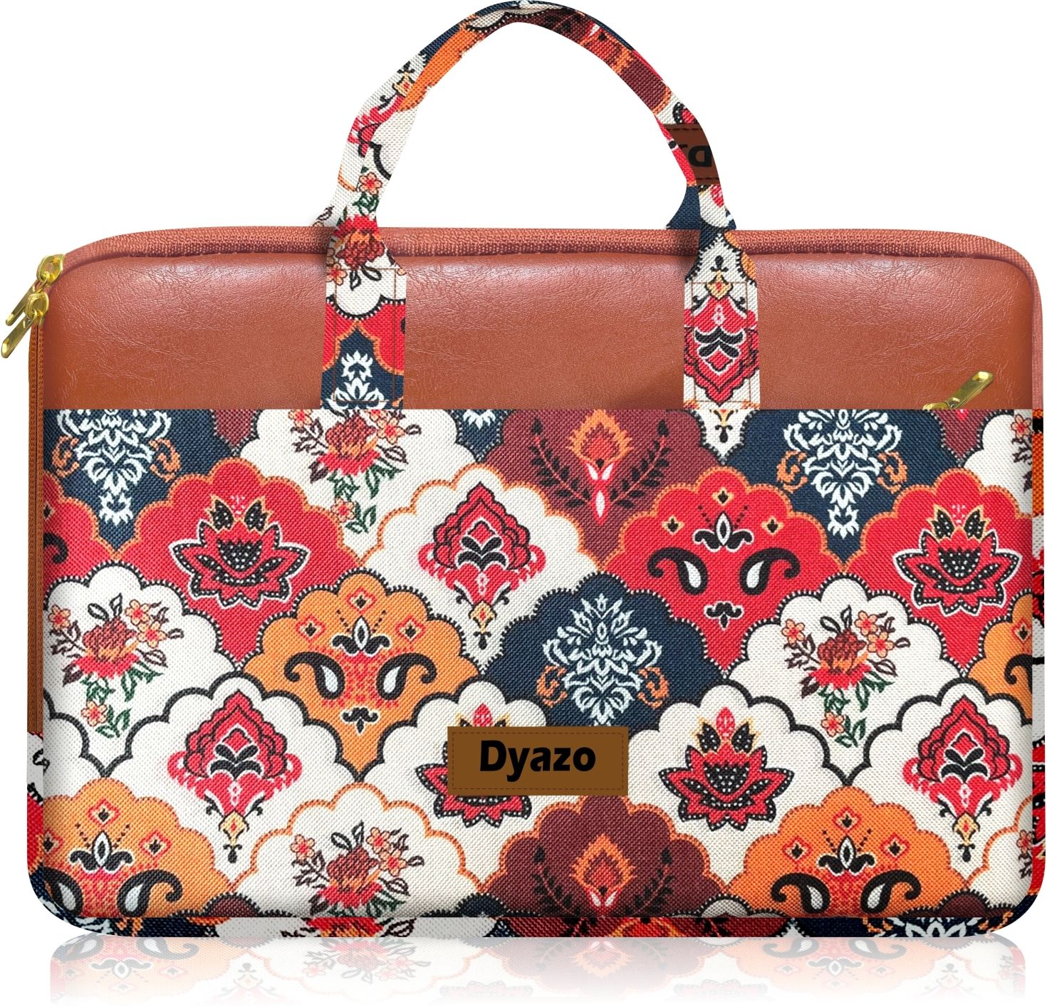 Dyazo Plus 15.6 Inch Laptop Sleeve Handcrafted Jute & Vegan Case with Zipper for Woman Laptop Bag-picture-14