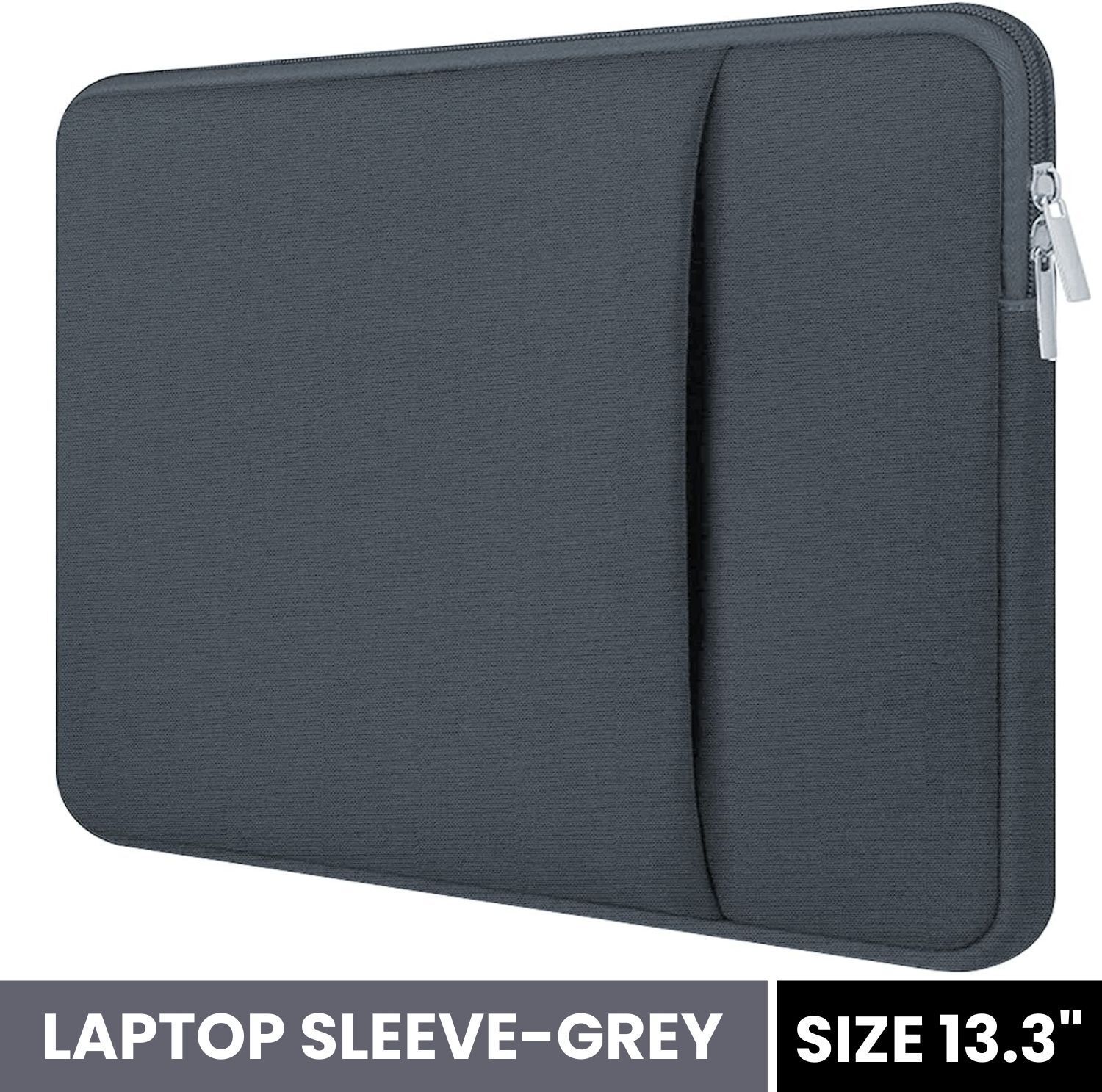 Dyazo Plus 13-13.3 inch Laptop Sleeve Case Cover with Front Accessories Pocket Laptop Bag-image-29