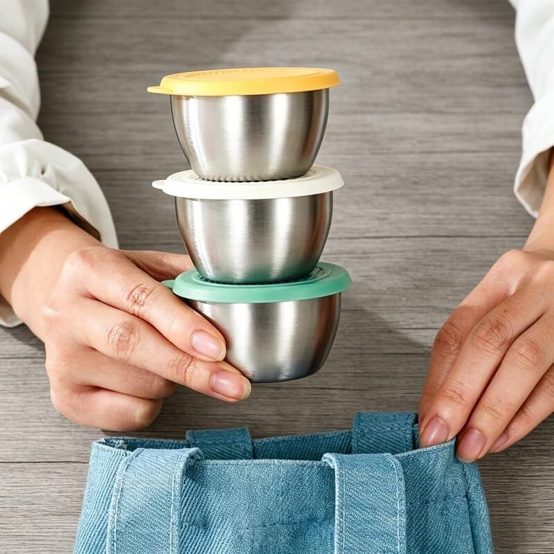 Sauce Set Stainless Steel, Plastic, Silicone-image-38