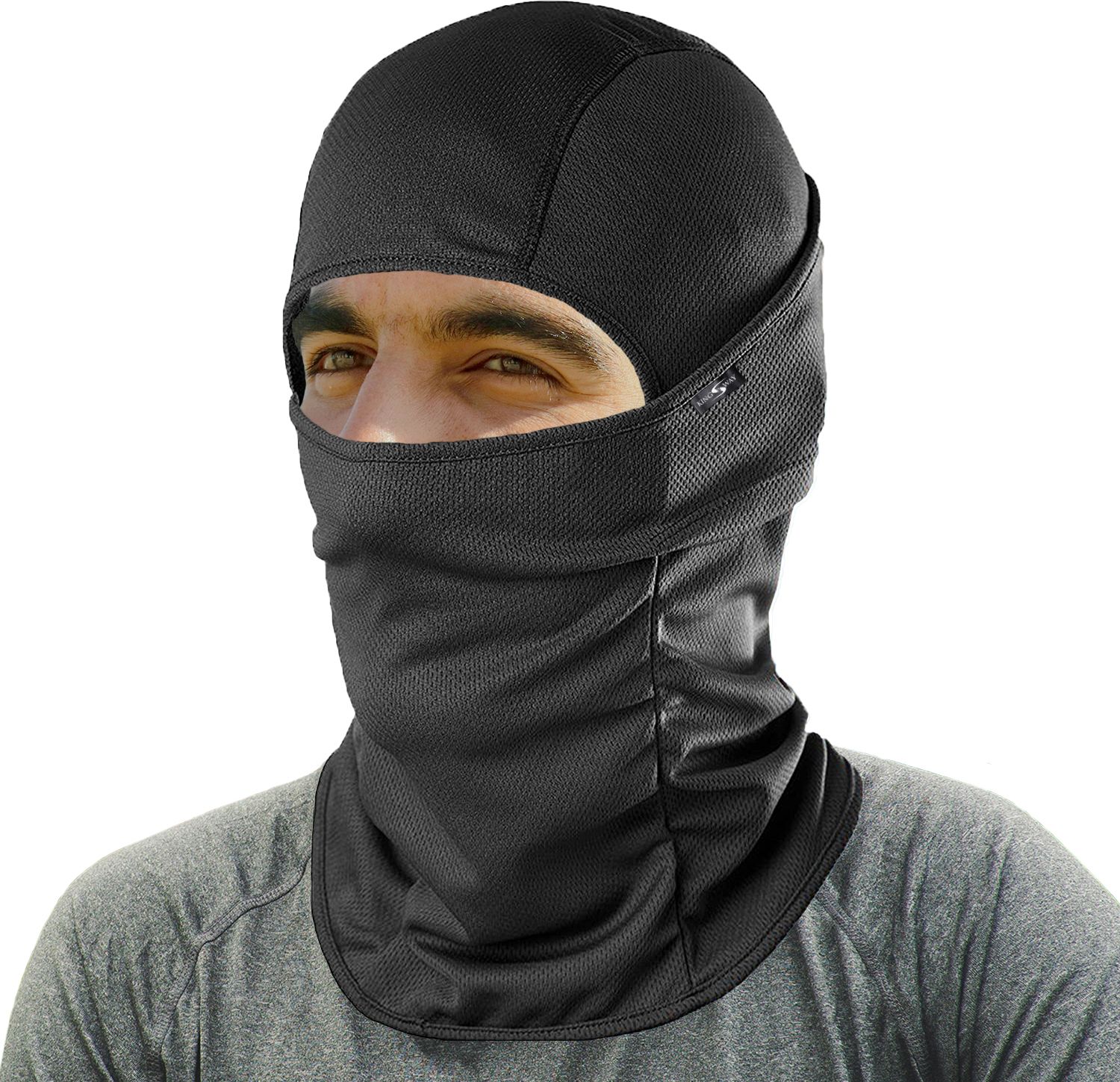 Black Bike Face Mask for Men & Women
