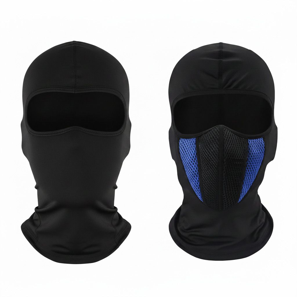 Black, Black, Blue Helmet Skull Cap for Men & Women-image-38