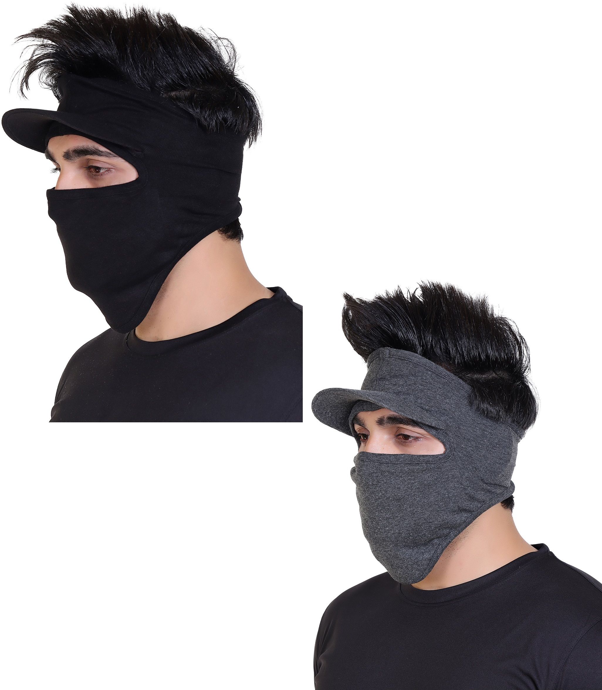 Black, Grey Bike Face Mask for Men & Women-image-26