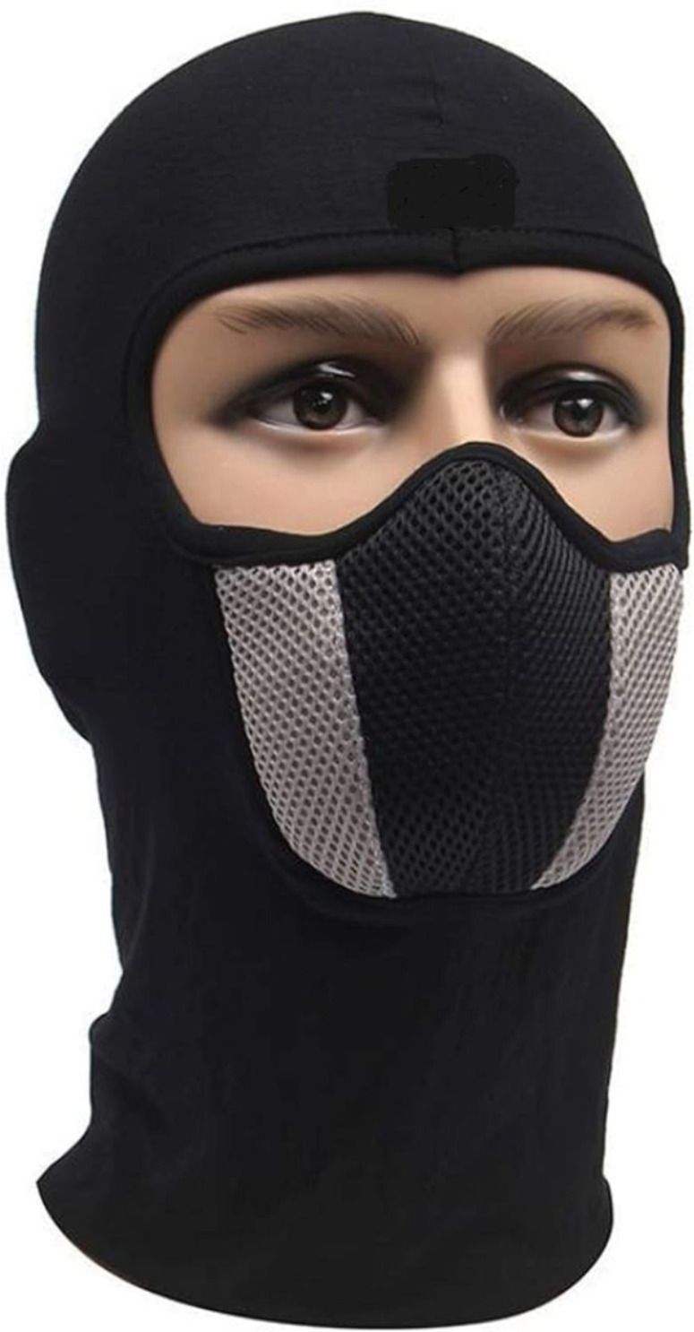 taveesa Black, Grey Bike Face Mask for Men-picture-3