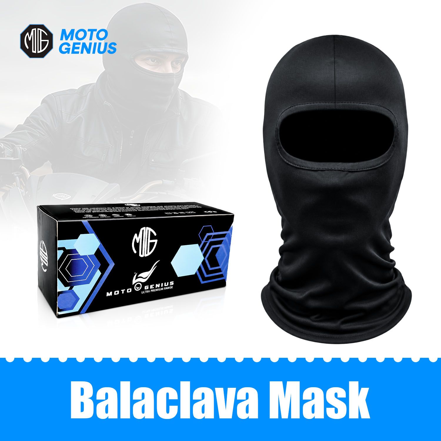 moto genius Black Bike Face Mask for Men & Women-picture-8