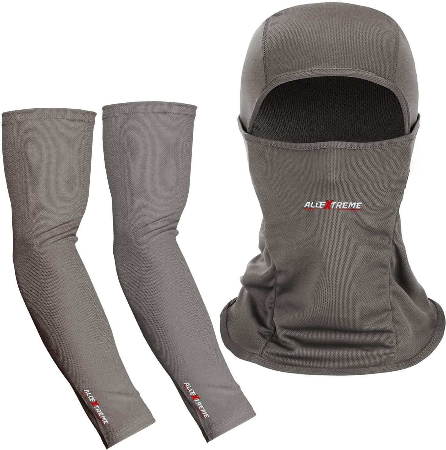 allextreme Grey Bike Face Mask for Men-picture-21