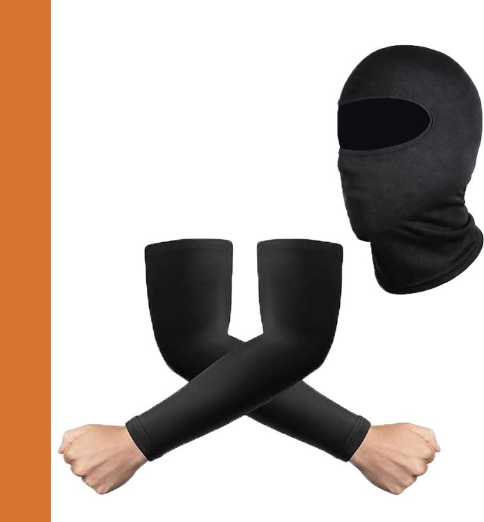 Black Helmet Skull Cap for Boys & Girls-image-0