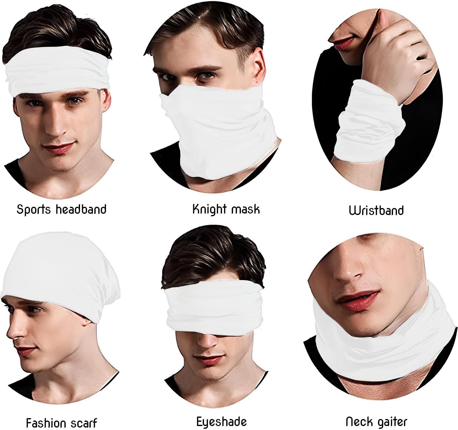 allextreme White Bike Face Mask for Men & Women-picture-39