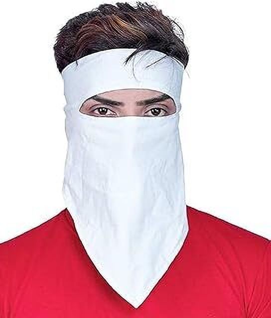 White Bike Face Mask for Men & Women-image-42