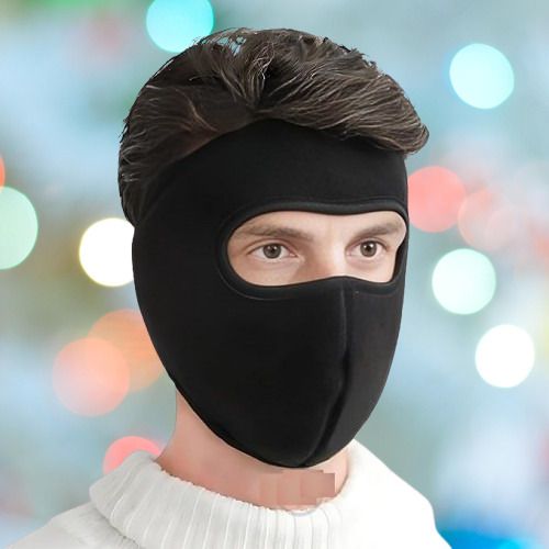 Black Bike Face Mask for Men