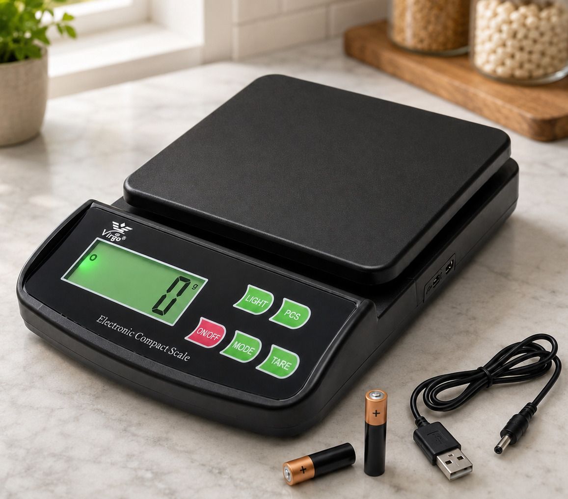 bebloom 10kg x 2gr Food Weight Machine small Taraju Kata with Battery & USB Cable Balance Scale-picture-34
