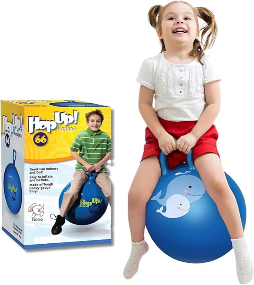 shyam Sit And Bounce Rubber Hop Ball 75 Ball Hopper-picture-28