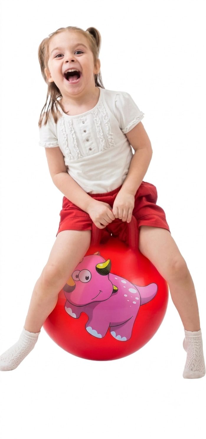 Sit & Bounce | Jumping & Bouncing Ball for Kids | Color as per Availability| 1 Ball Hopper-image-1