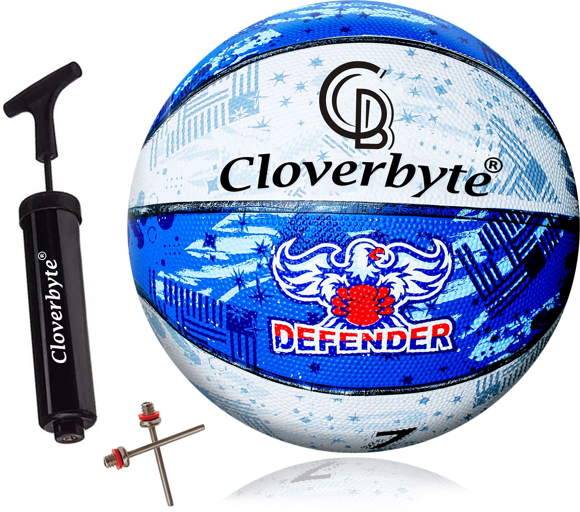 cloverbyte Defender Professional Basketball Size 7 With Pump & Pins for Indoor-Outdoor Basketball - Size: 7-picture-14