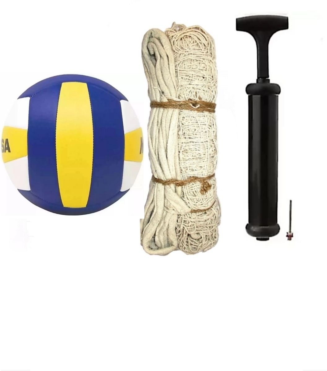 plain yellow blue classic volleyball size 4 hg Volleyball - Size: 4-image-45