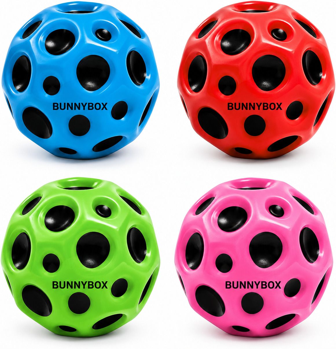 bunnybox Moon Ball Set of 4 High Bounce Crazy Ball Toys for Kids Multicolor Handball-picture-27