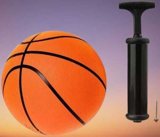 Rubber Moulded High Grain Textured Surface Ideal For Kids & Adults with pump Basketball - Size: 5