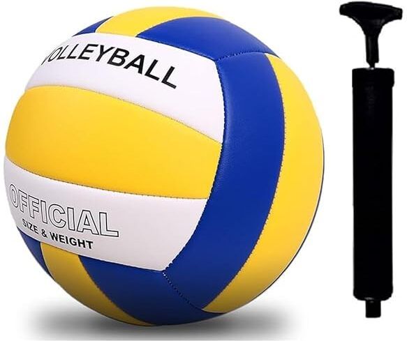 Multicolor Volleyball for School, Club & Recreational Use Volleyball - Size: 4-image-4