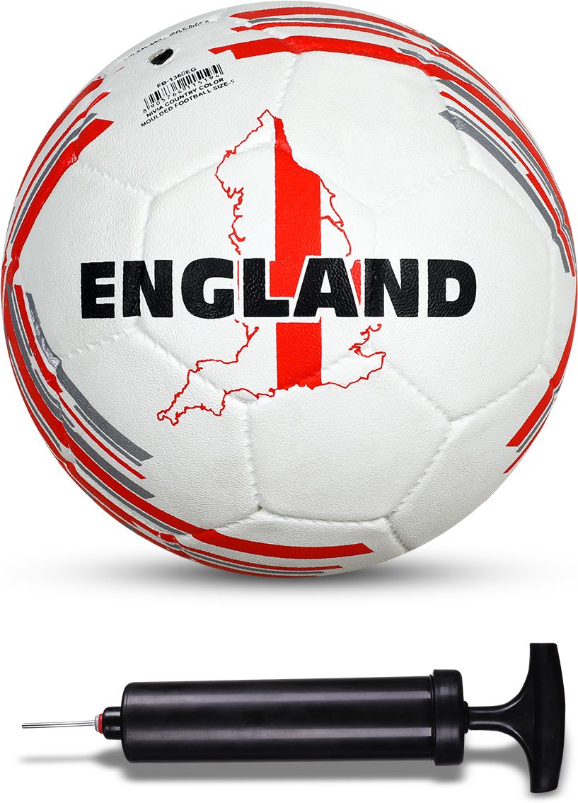 Combo Country Color (England) Moulded Football With Ball Pump Football - Size: 5