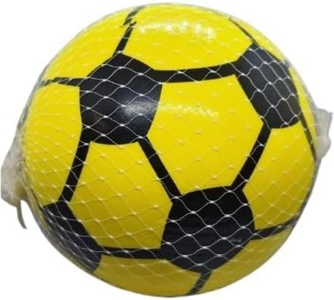 Soft PVC Football for Kids – Lightweight Yellow & Black Soccer Ball Football - Size: 3-image-36