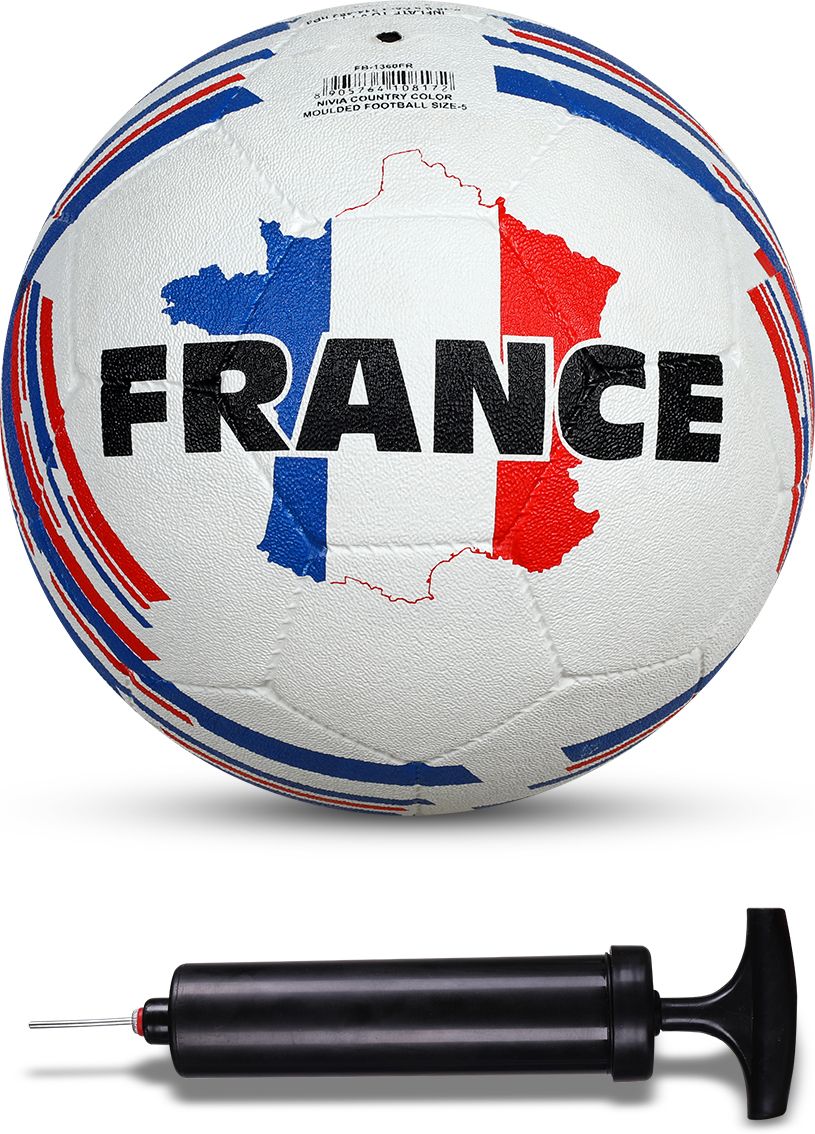 nivia Combo Country Color (France) Moulded Football With Ball Pump Football - Size: 5-picture-2