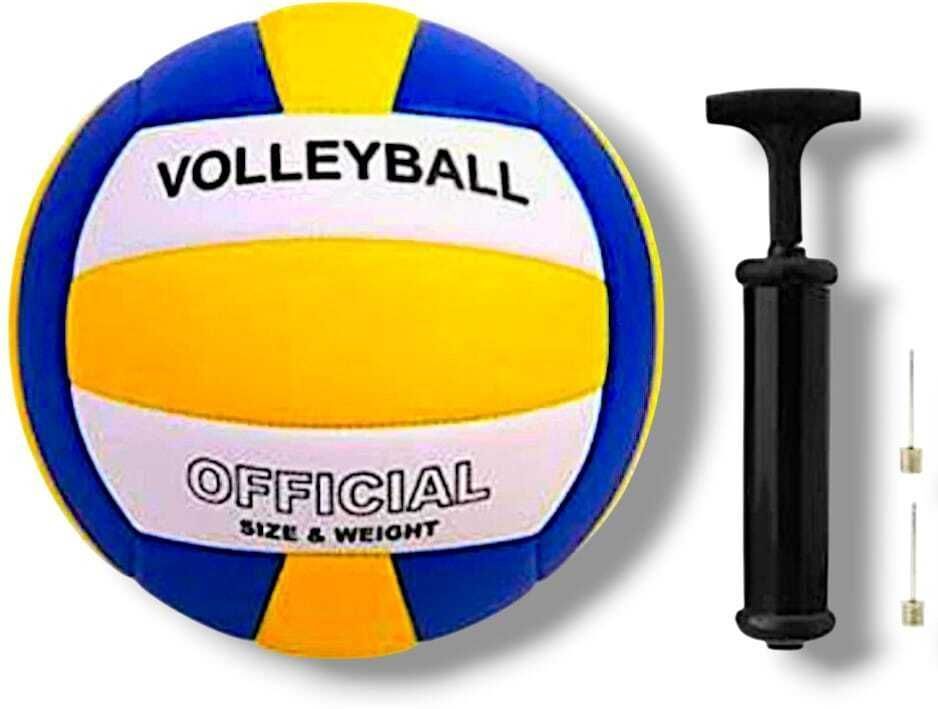 Professional Official & Size (Size-4) Volleyball with Air Pump for Beginners Volleyball - Size: 5-image-25