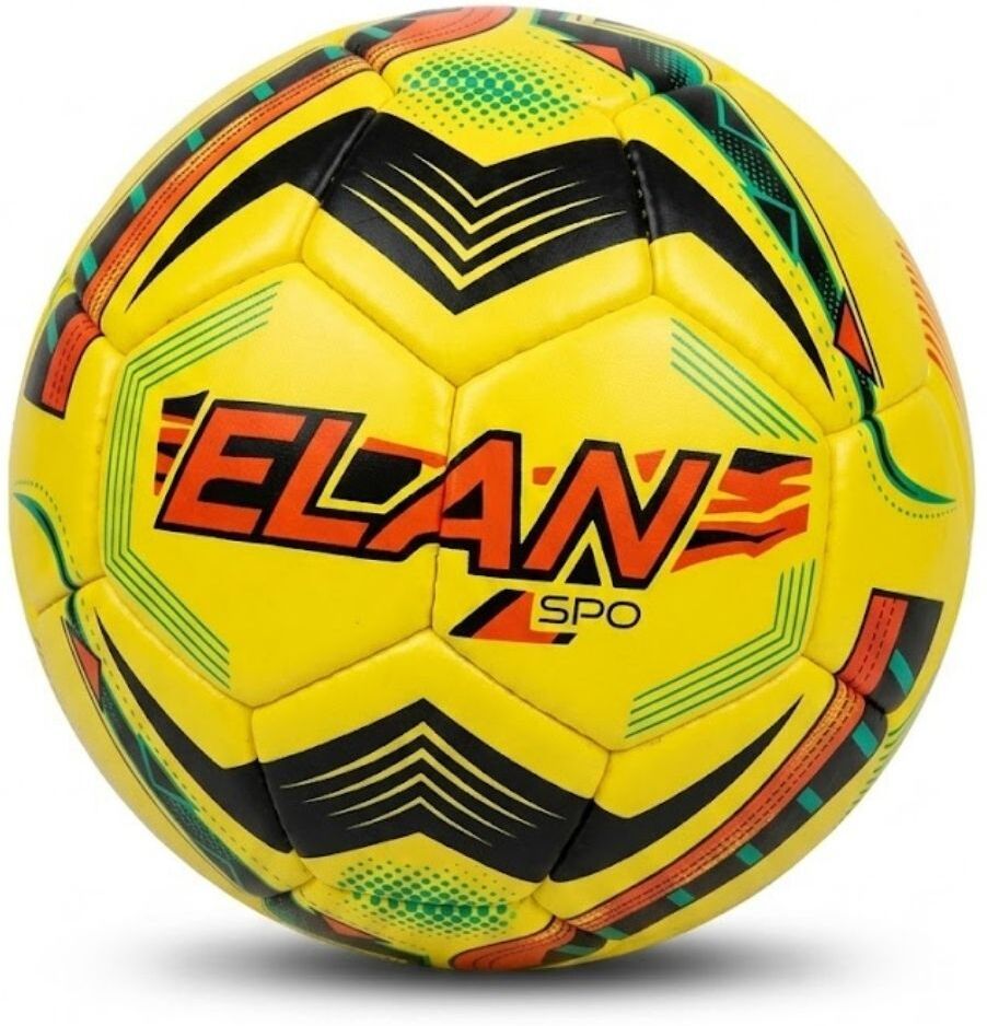ELAN SPO Size 5 PU Football - Yellow & Black Training for Hard & Grass Ground Football - Size: 5-image-47