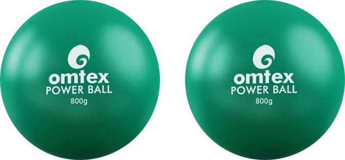 omtex Weighted Powered Balls 800 g for Hitting, Batting and Pitching Training - Green Cricket Rubber Ball-picture-14
