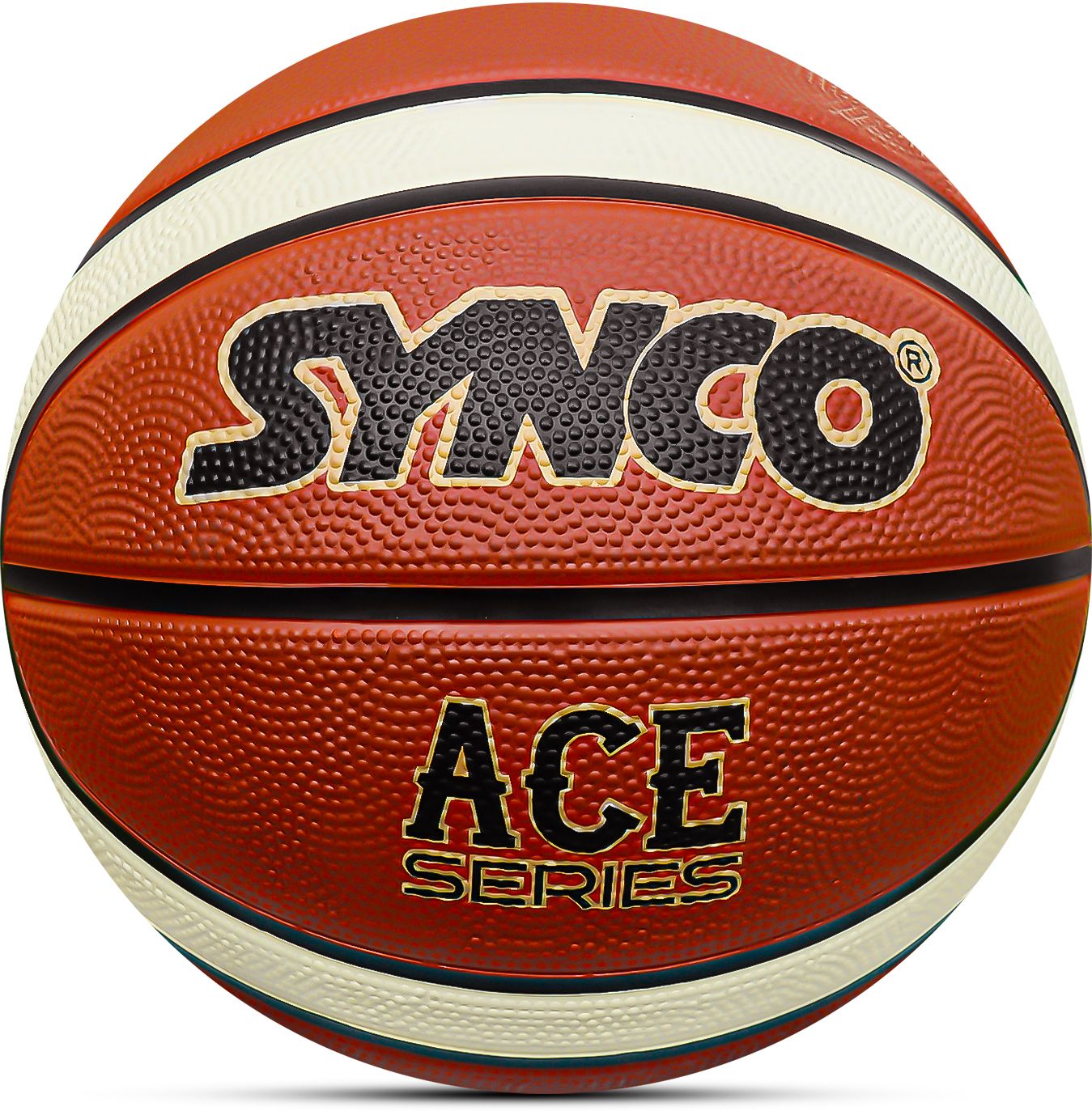 synco ACE 14 Panel Rubber Moulded, Professional Club Basketball, Match level Basketball - Size: 7-picture-43