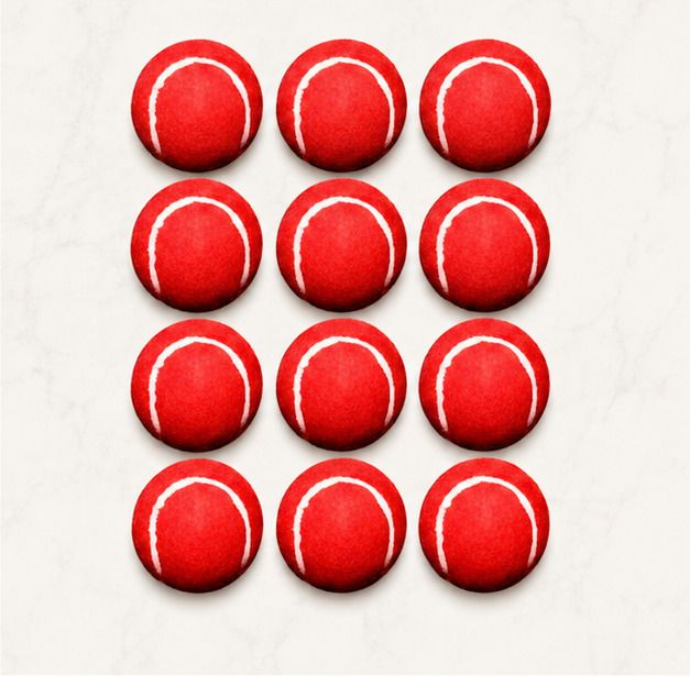styleandsports Red Tennis Ball Pack of 12 Tennis Ball-picture-18